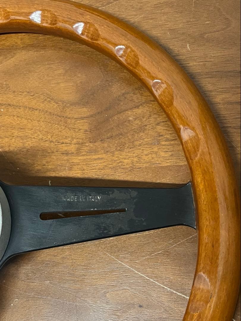 当時物 NARDI クラシック ウッドステアリング 36φイタリア製 ボス付