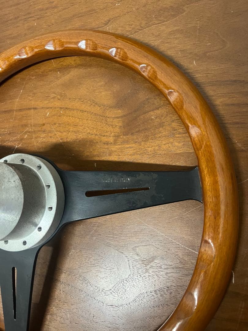 当時物 NARDI クラシック ウッドステアリング 36φイタリア製 ボス付