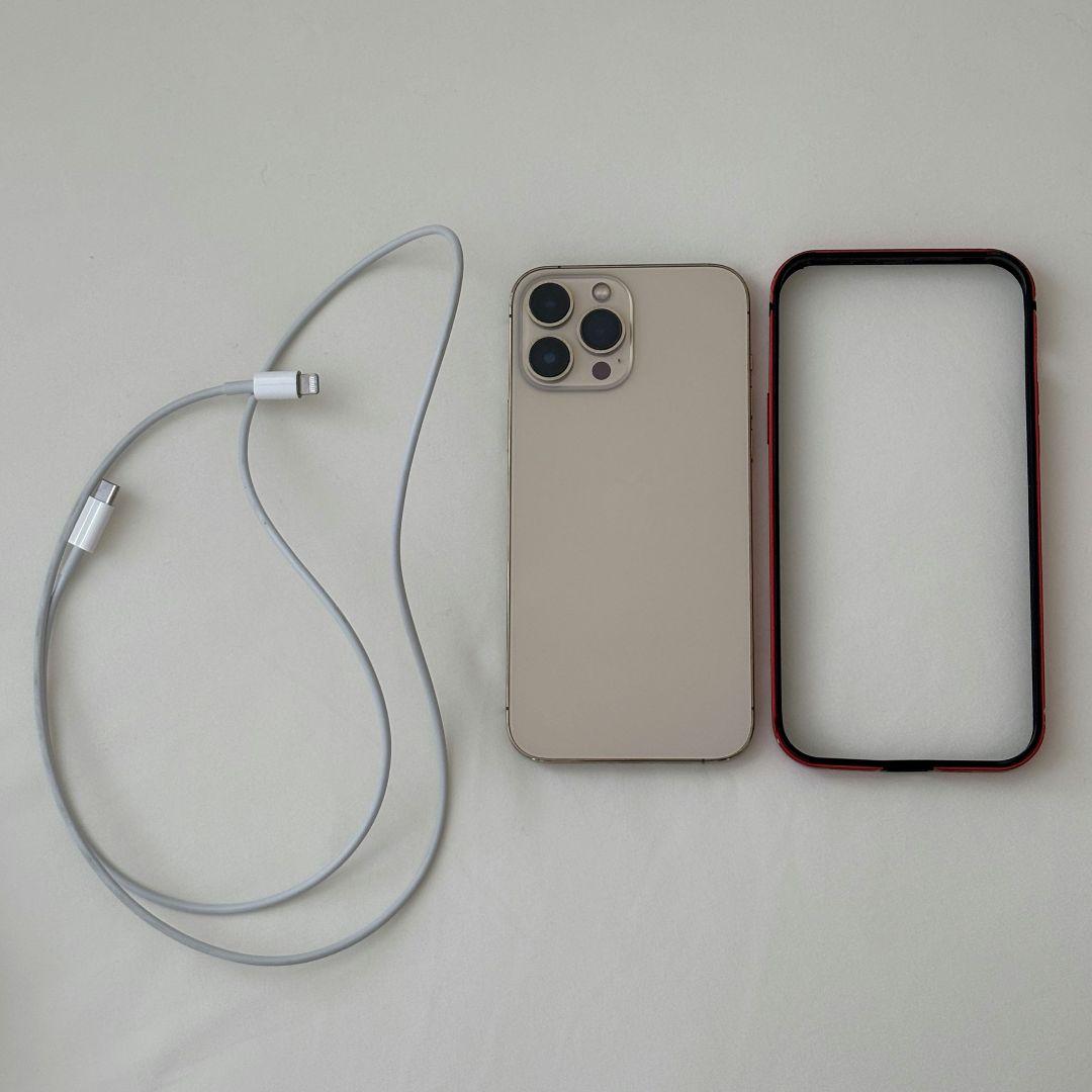 土日限定お値下げ美品　iPhone13promax本体　ゴールド　256GB