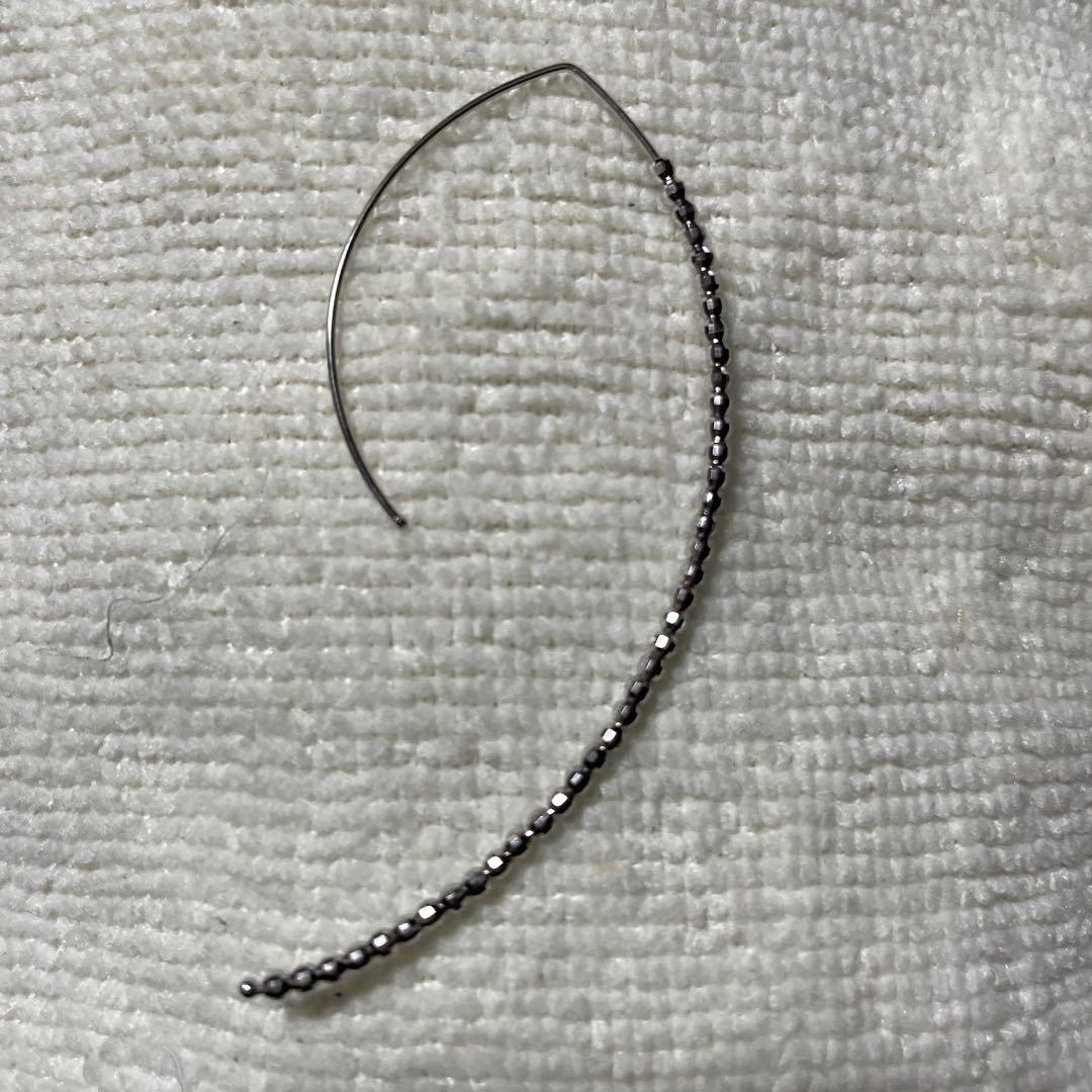 【MIZUKI】★ 片方のみ★ 14KWGラージバナナフープピアス