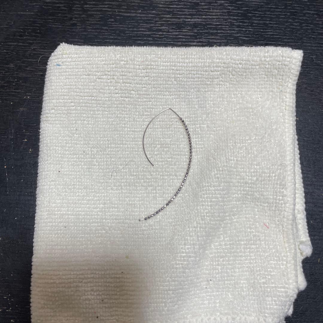 【MIZUKI】★ 片方のみ★ 14KWGラージバナナフープピアス