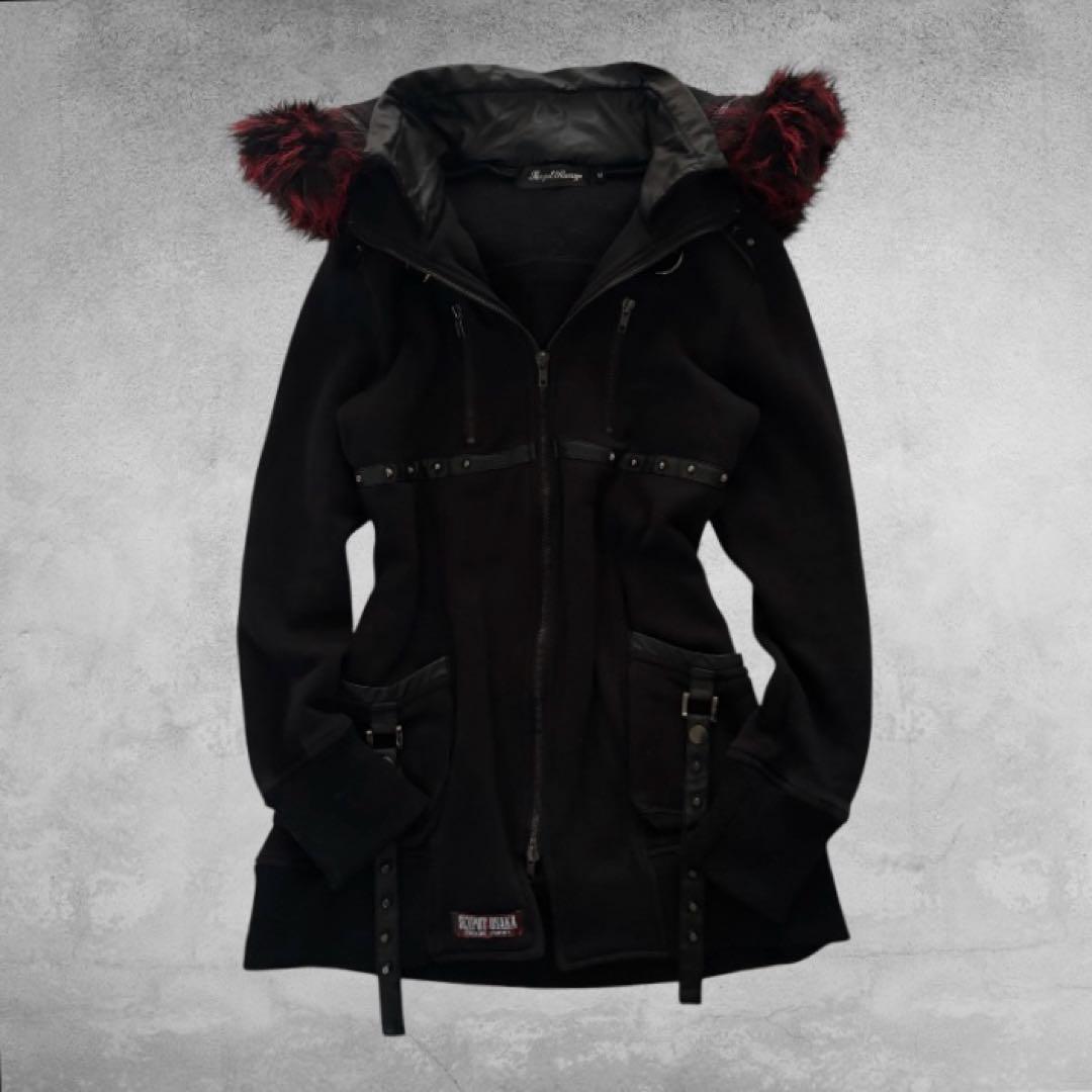 00's SEX POT ReVeNGe 裏起毛 ファーパーカー 地雷 y2k