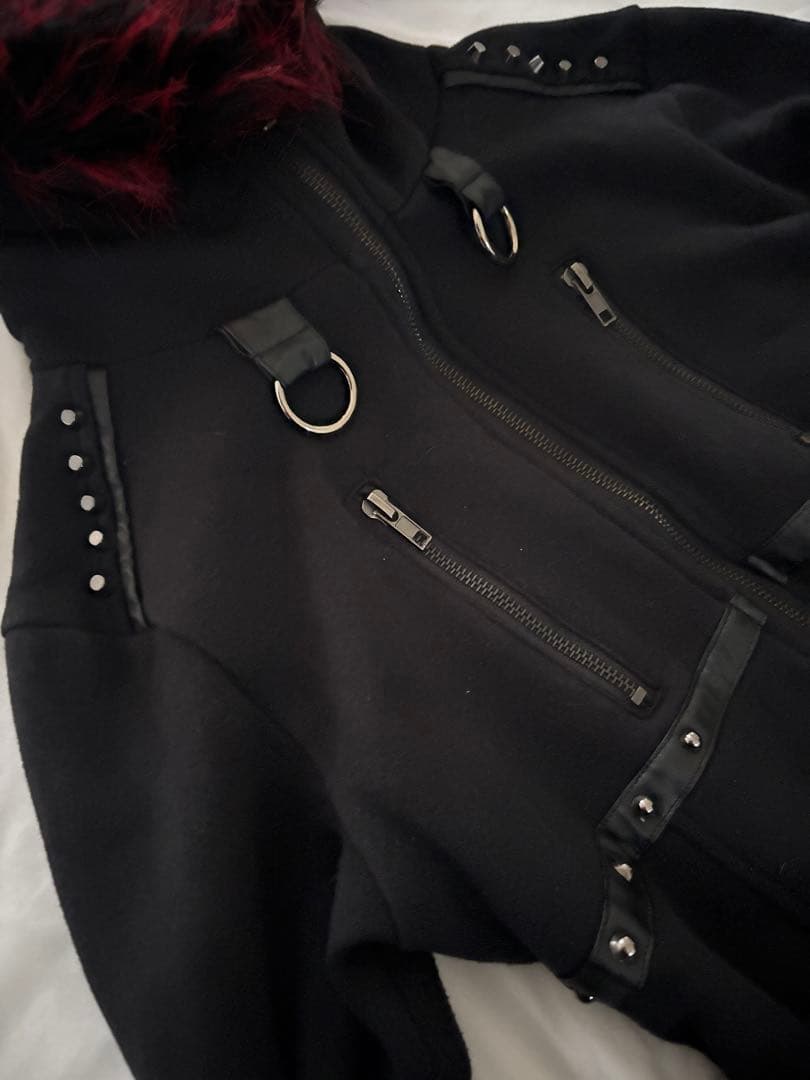 00's SEX POT ReVeNGe 裏起毛 ファーパーカー 地雷 y2k