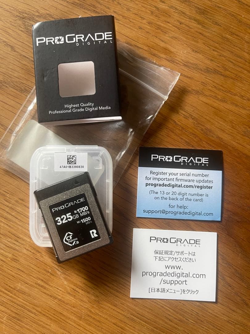 ProGrade CFexpress TypeB 325GB＿1枚のみ