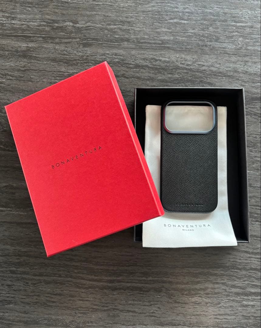 未使用品　BONAVENTURA iPhone17pro ケース ブラックレザー