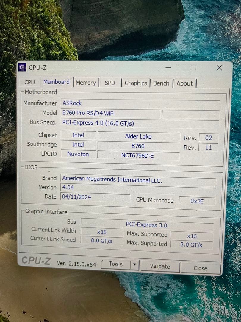 【動作確認済】ASRock B760 Pro RS/D4 WiFi マザーボード