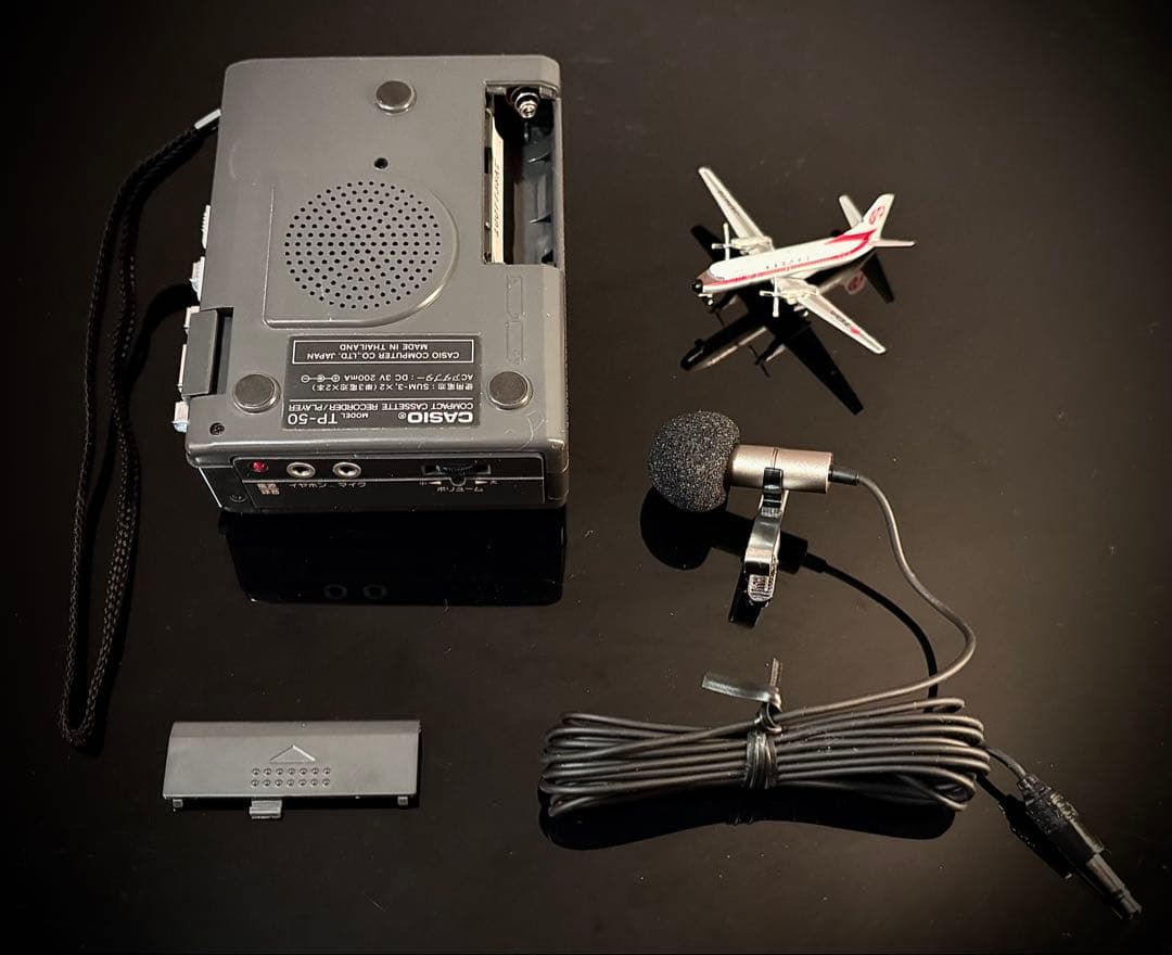 カセットプレーヤー、 CASIO TP-50「稀少新品、整備済み、完動超美品」