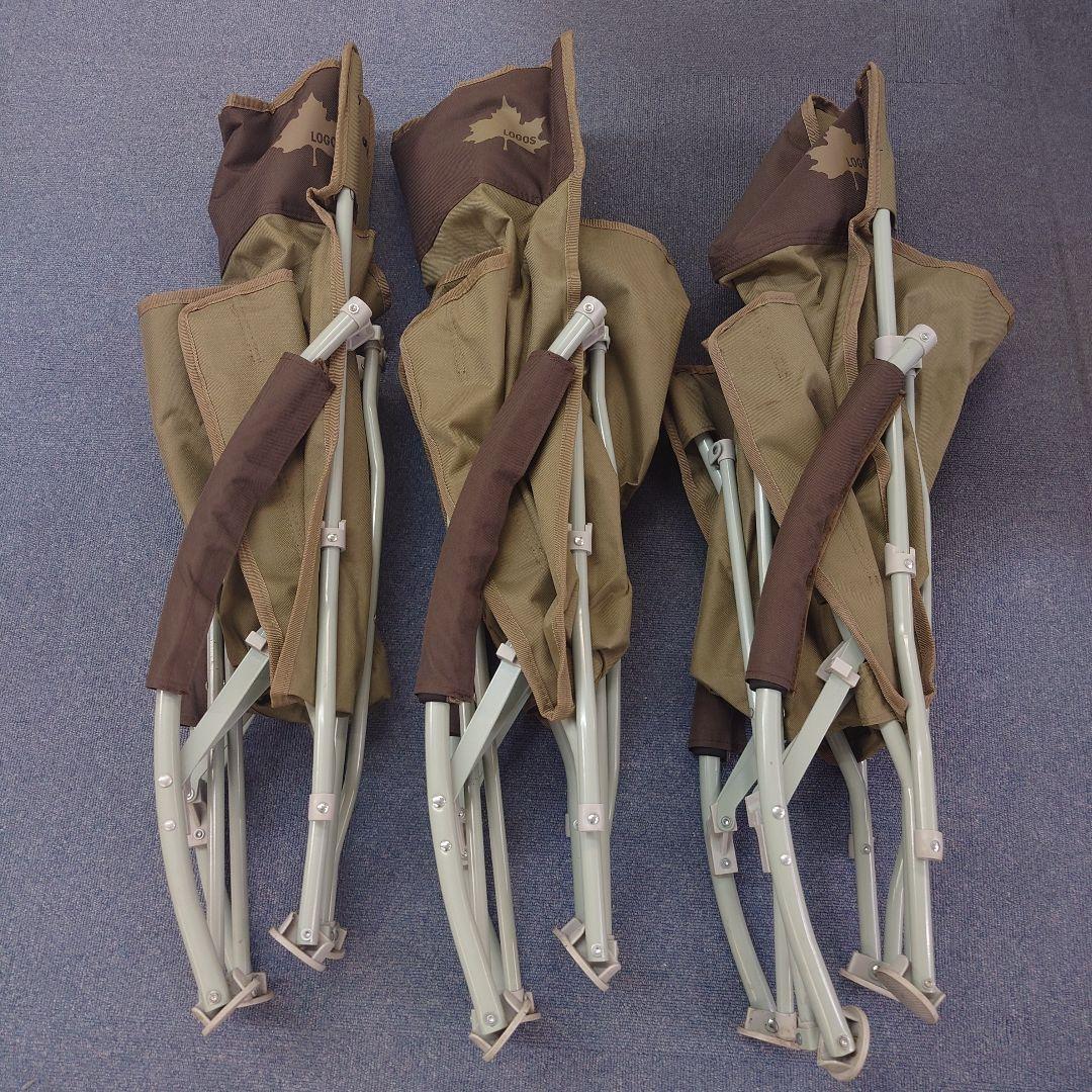 ロゴス LOGOS あぐらチェア ハイバック 3個