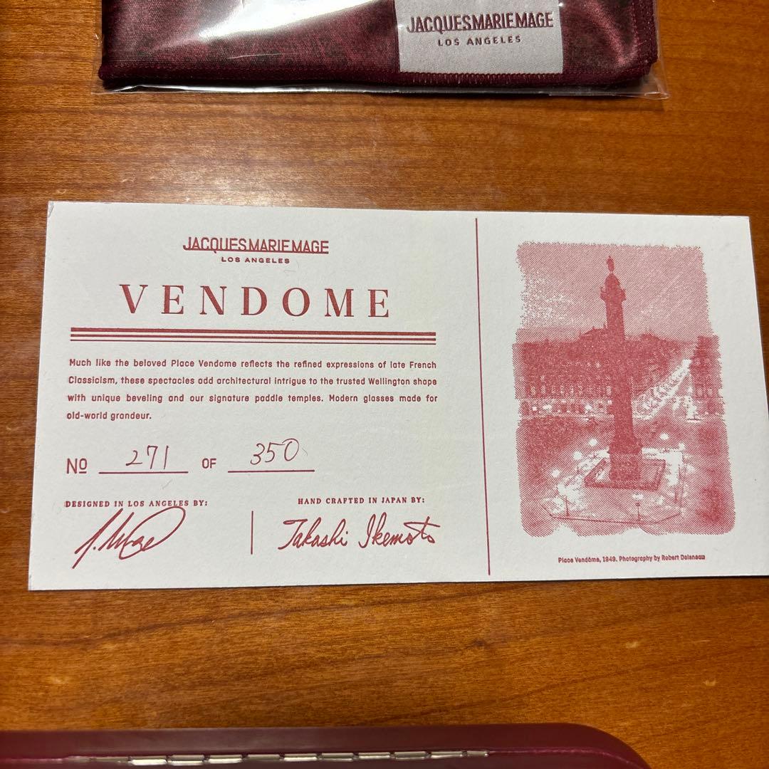 N*u様 【350本限定】JACQUES MARIE MAGE VENDOME