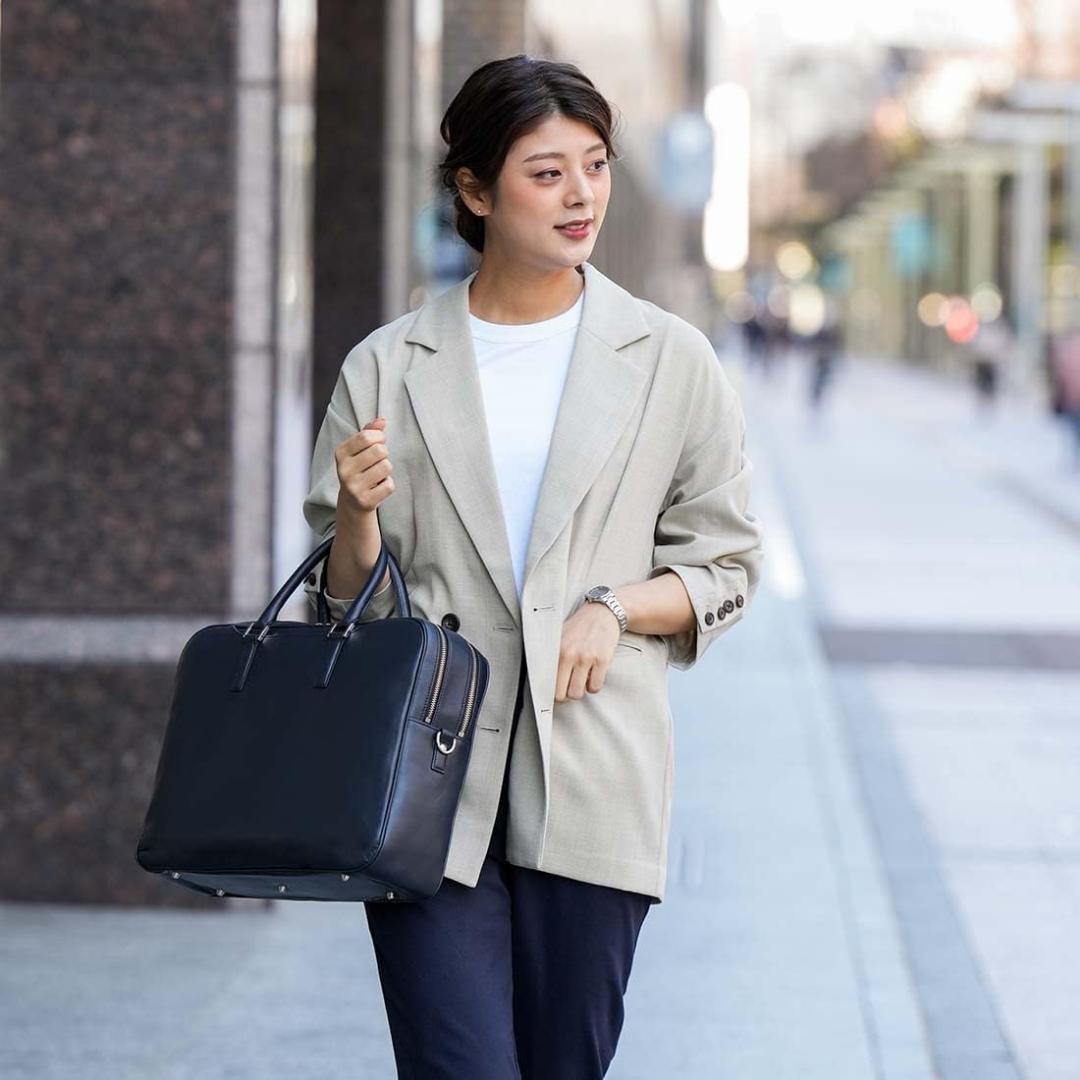 ❣️超美品❣️ ビジネスレザーファクトリー マルチビジネスバッグ 本革 出張