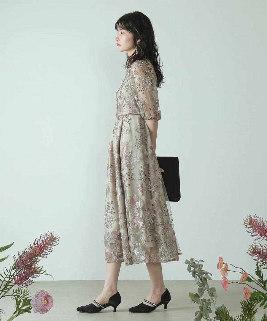 き*)様 【niana/kana】フラワー刺繍 ドレス オケージョン Mサイズ