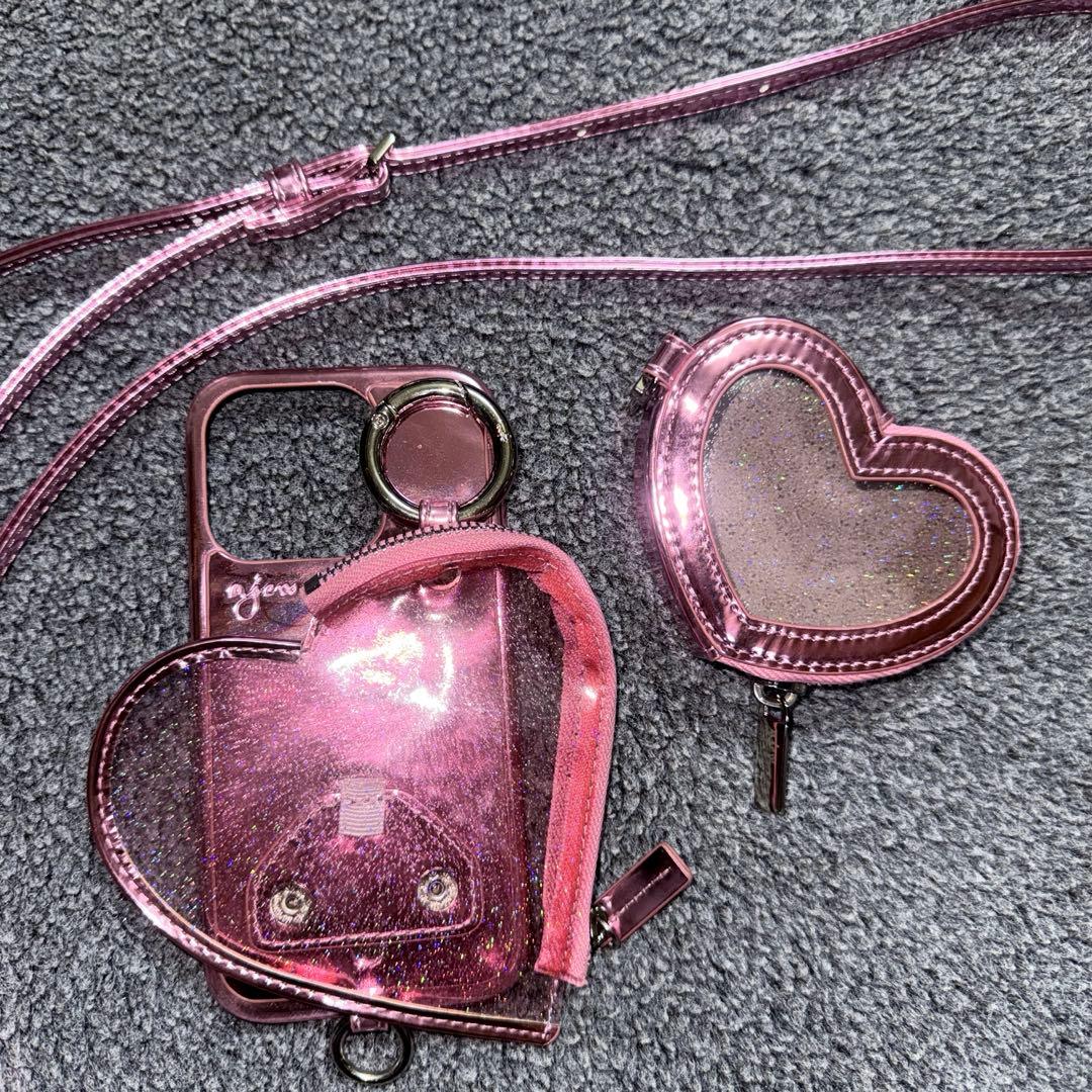 ajew PVC HEART PLANET POCKET ポーチ　セット売り