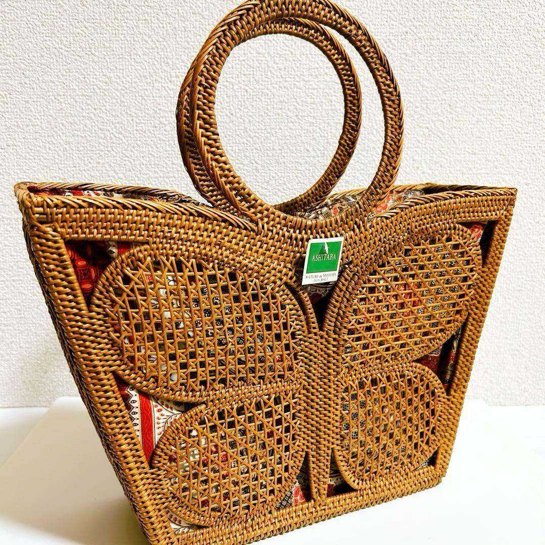 【新品未使用】アタ ASHITABA カゴバッグ バリ島