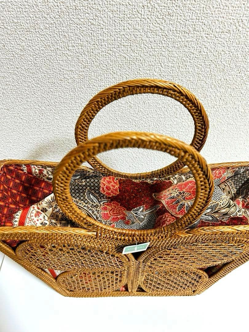 【新品未使用】アタ ASHITABA カゴバッグ バリ島