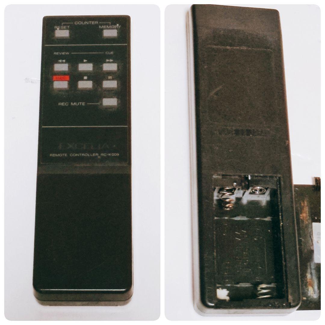 AIWA アイワ EXCELIA XK-007 カセットデッキ リモコン付き