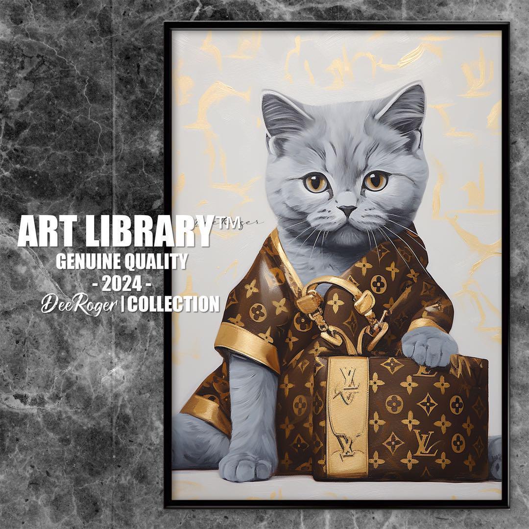 ヴィトン キャットアート アートフレーム TGHMH137