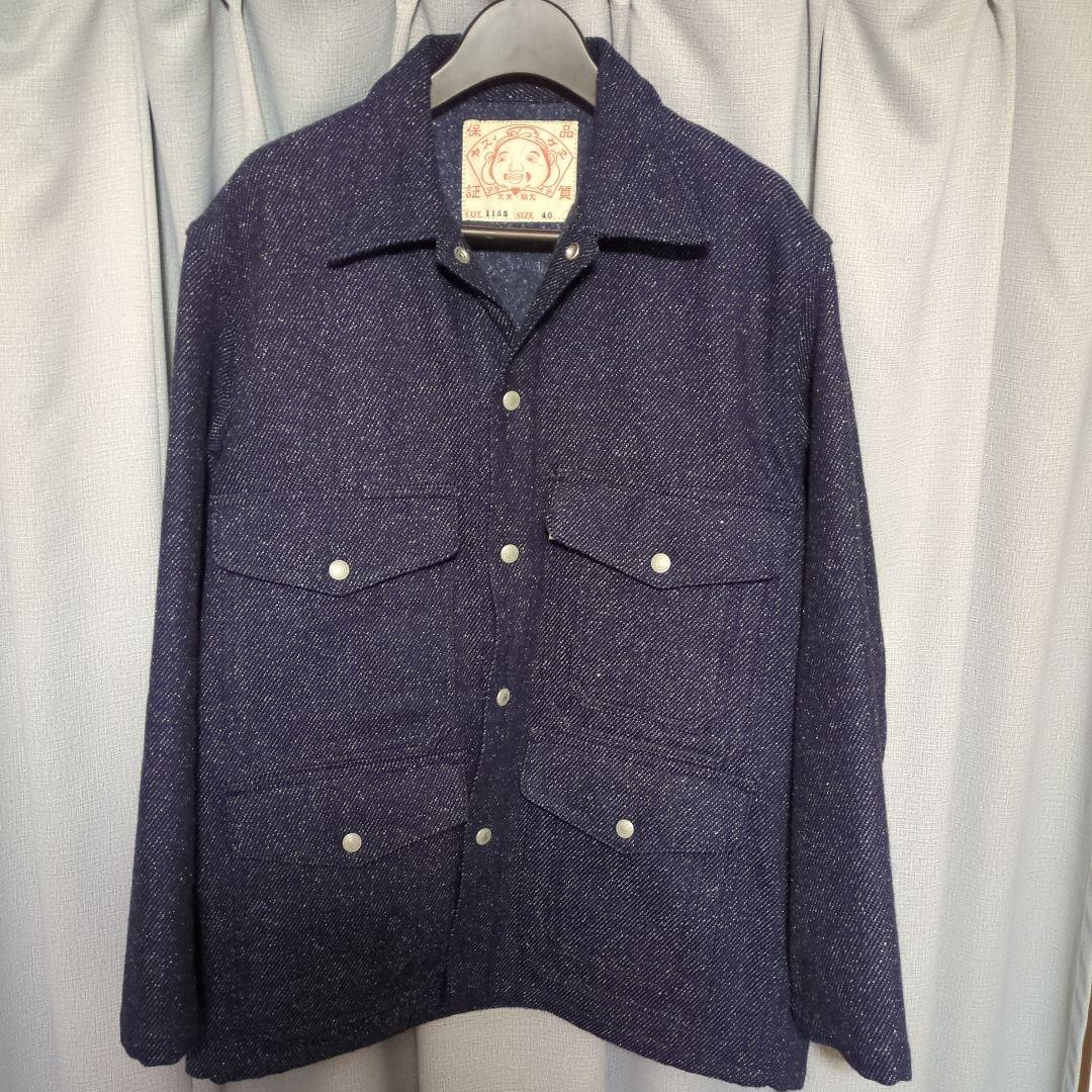 桃*甲様 EVISU　yamane エヴィスツイード ハンティングジャケット