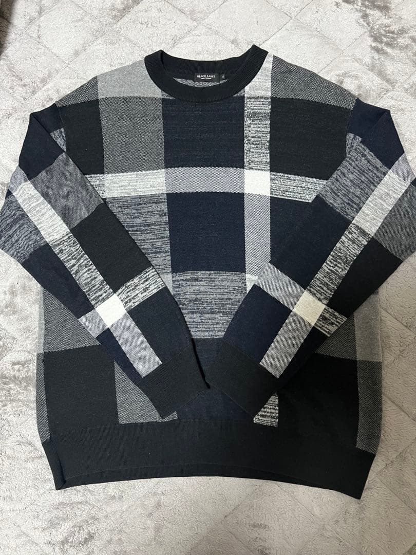 BLACK LABEL CRESTBRIDGE チェック柄セーター LL(XL)