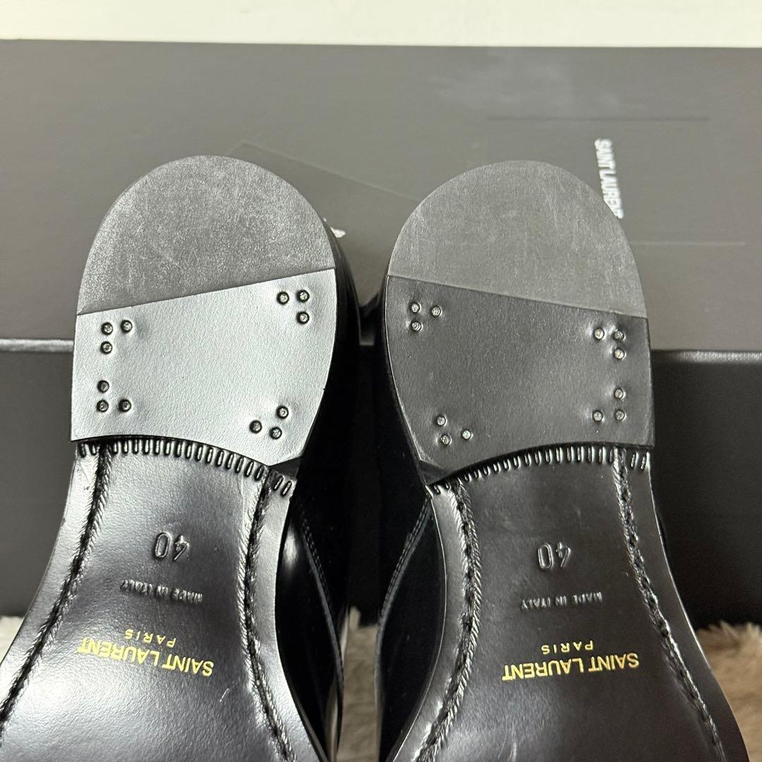 新品✨サンローランパリ　ドレスシューズ　パテントレザー　エディ期　ブラック　40