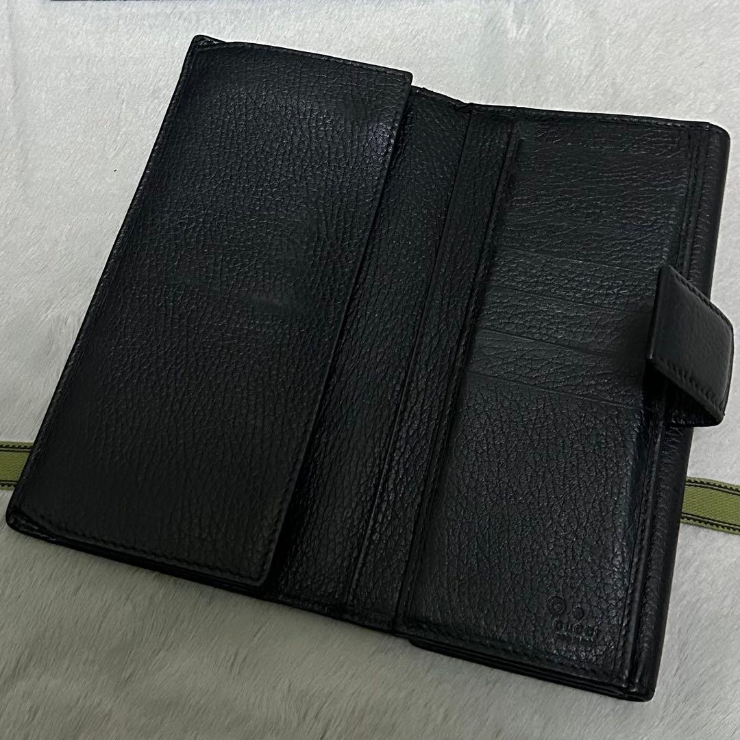 GUCCI グッチ　長財布　スタッズ　インターロッキング　GG ブラック
