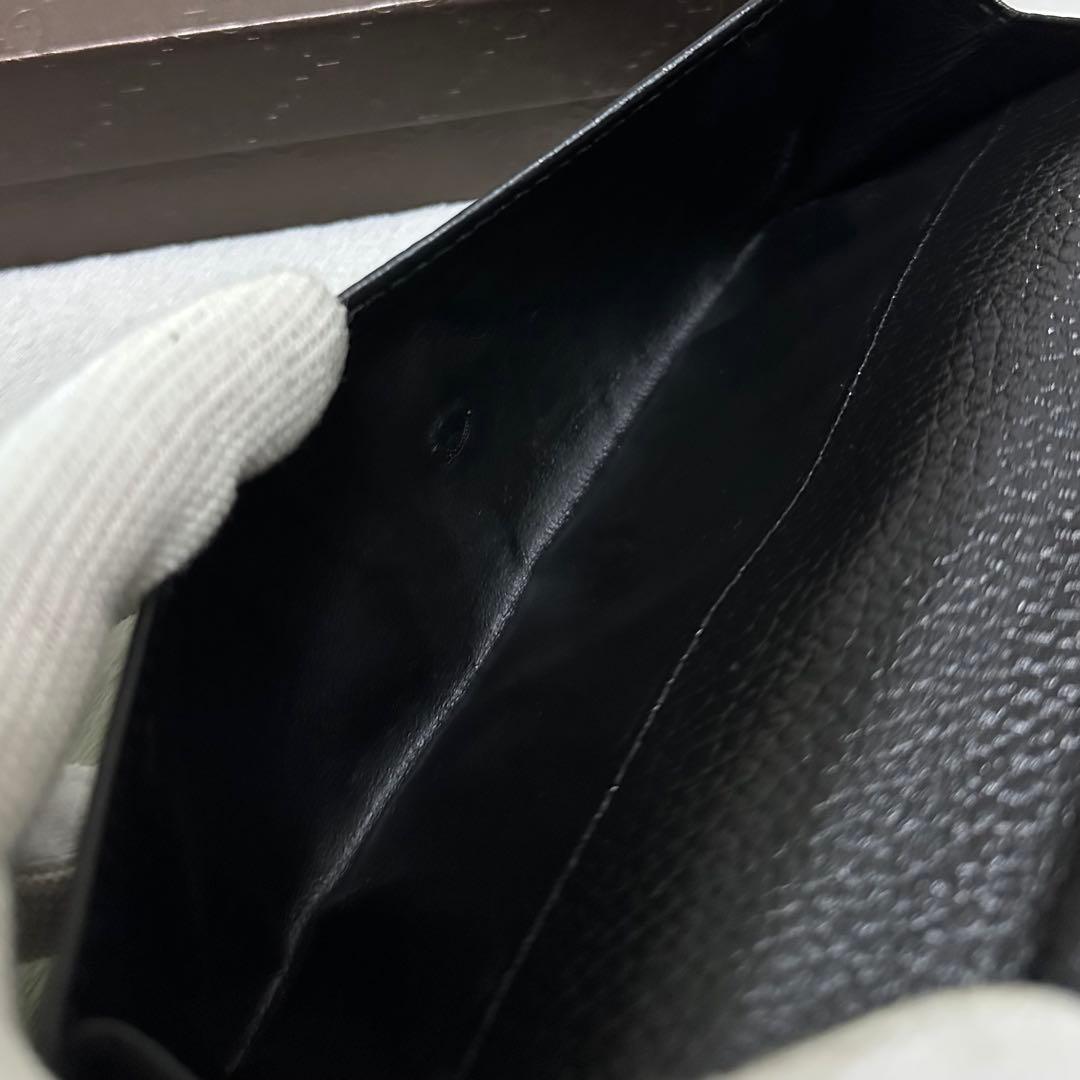 GUCCI グッチ　長財布　スタッズ　インターロッキング　GG ブラック