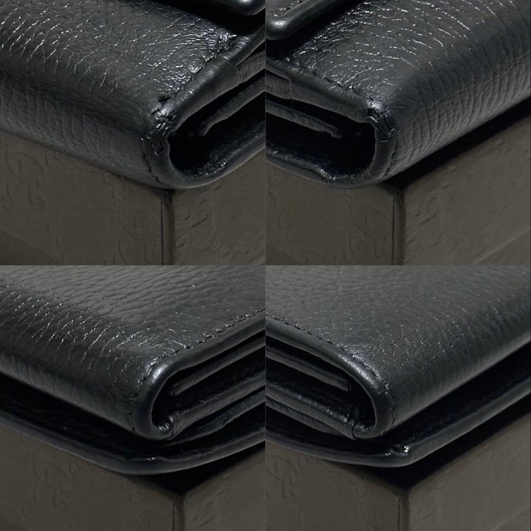 GUCCI グッチ　長財布　スタッズ　インターロッキング　GG ブラック