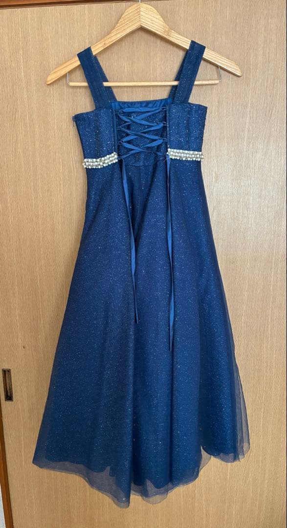 ANNABELLE アナベル　ネイビーグリッターキッズドレス　100〜130