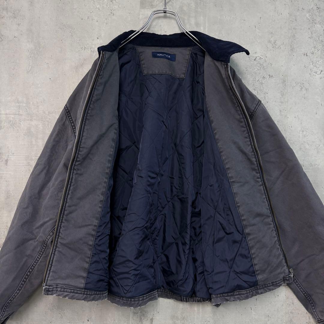 Qaz NAUTICA ガーメント ダイ チノ ジップ ブルゾン ダック