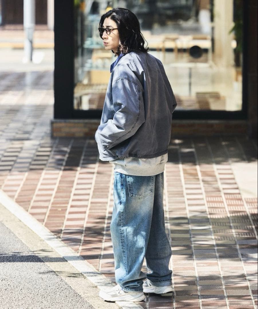 Qaz NAUTICA ガーメント ダイ チノ ジップ ブルゾン ダック