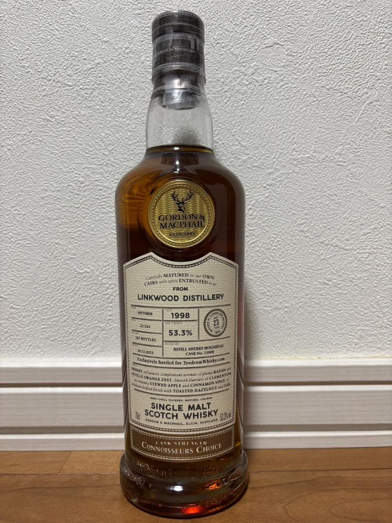 リンクウッド1998 23年 GM Tyndrum Whisky向け