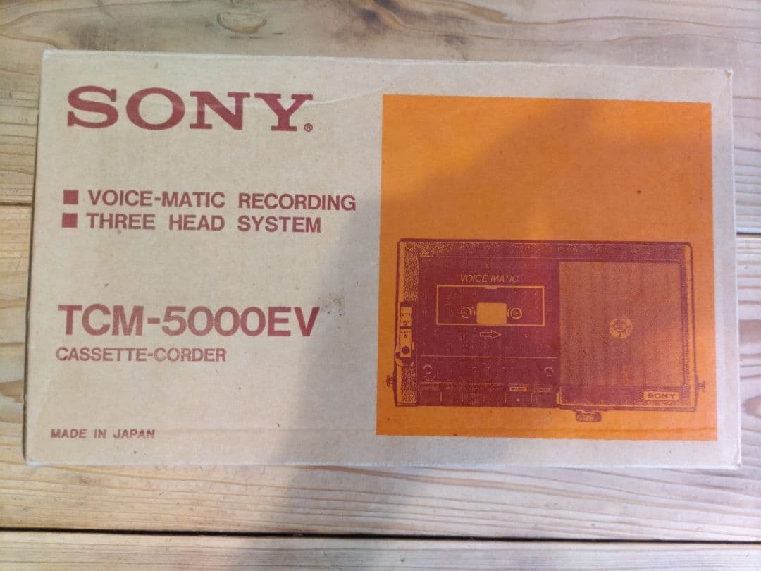 SONY TCM-5000EV ACアダプター　箱、付属品付　カセットプレーヤー
