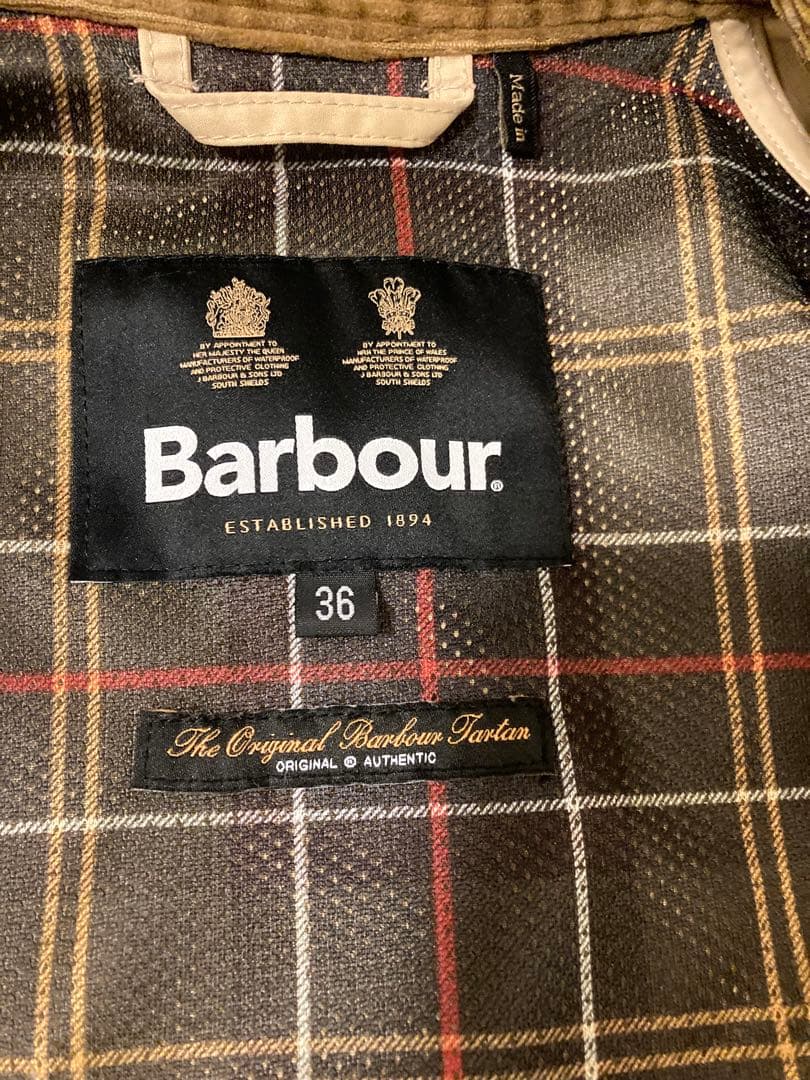 Barbour ベージュ ジャケット 36