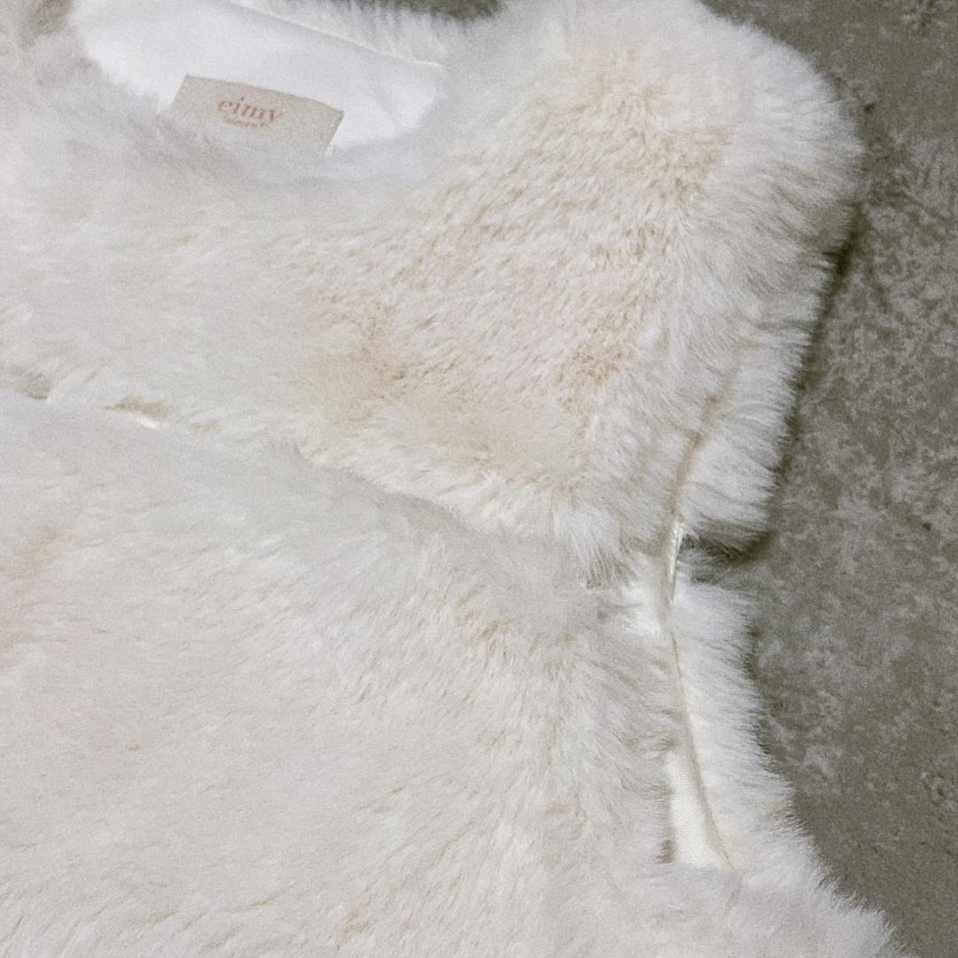 最終お値下げ！！【大人気】eimy itstore フェイクファーステップベスト