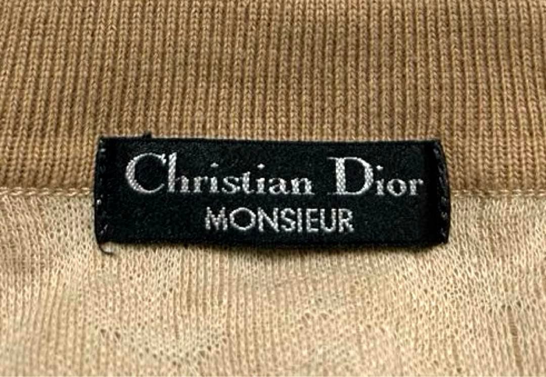 【希少】 Christian Dior コットンニット ペイズリー ポロシャツ