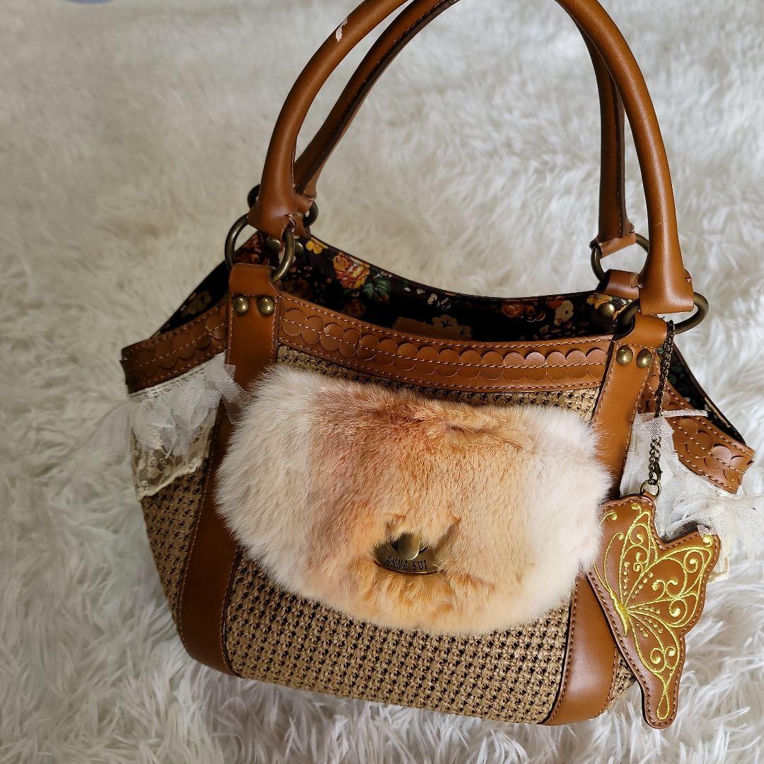 00s fairy grunge bag y2k レース ファー 異素材