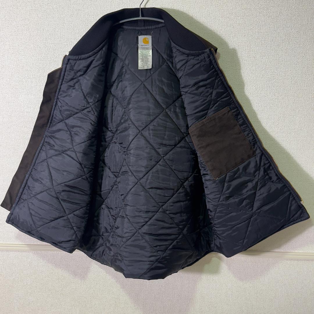 カーハート ダックベスト V02 DKB ブラウン 2XL メキシコ製