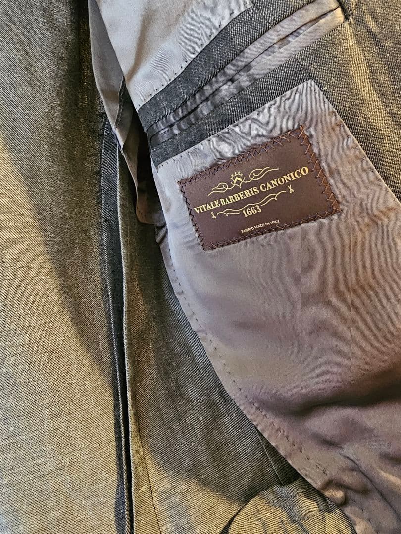 brilla per il gusto ブリッラウールリネンスーツ　グレー　42