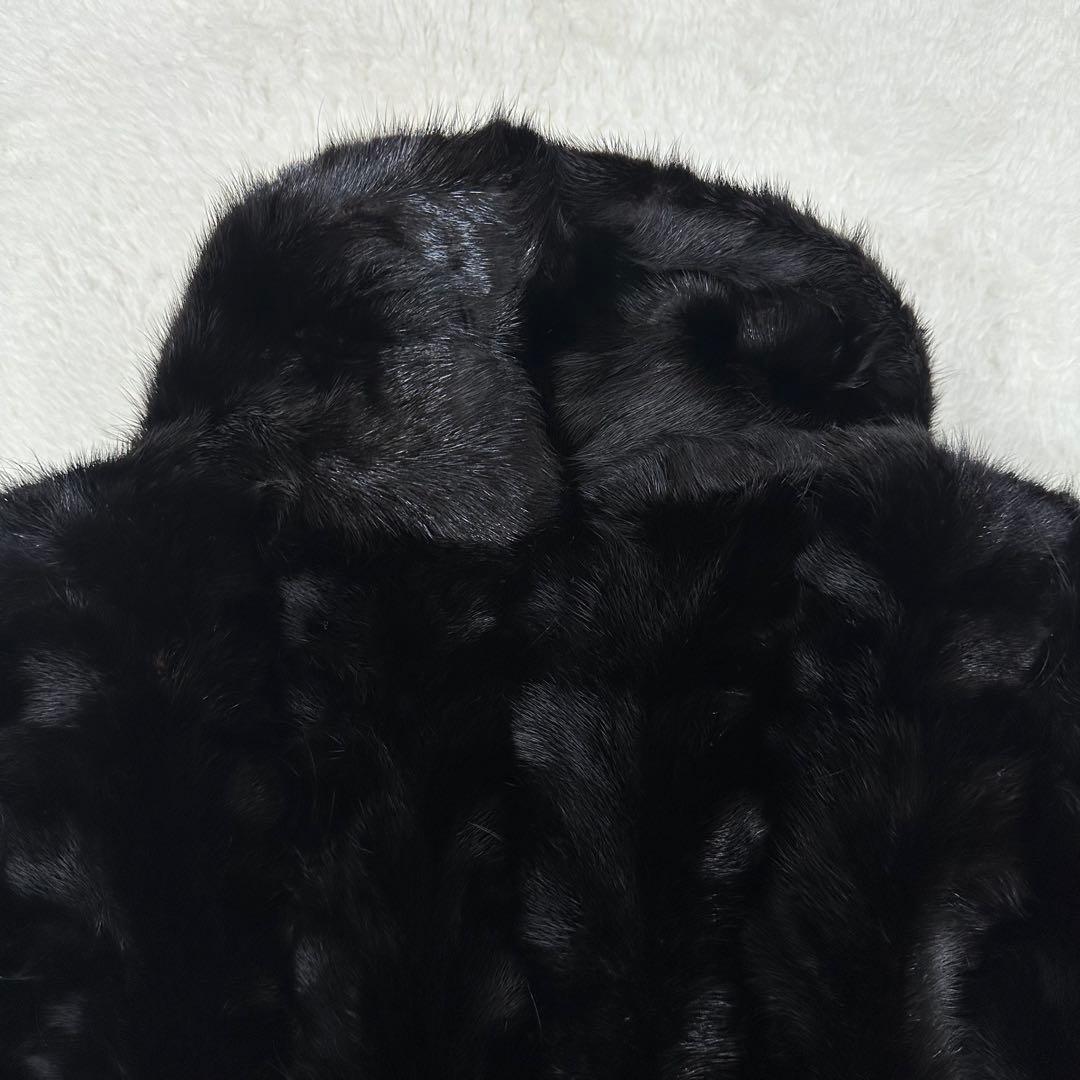 SAGAMINK サガミンク 銀サガ jindo ショールカラー ミンク コート