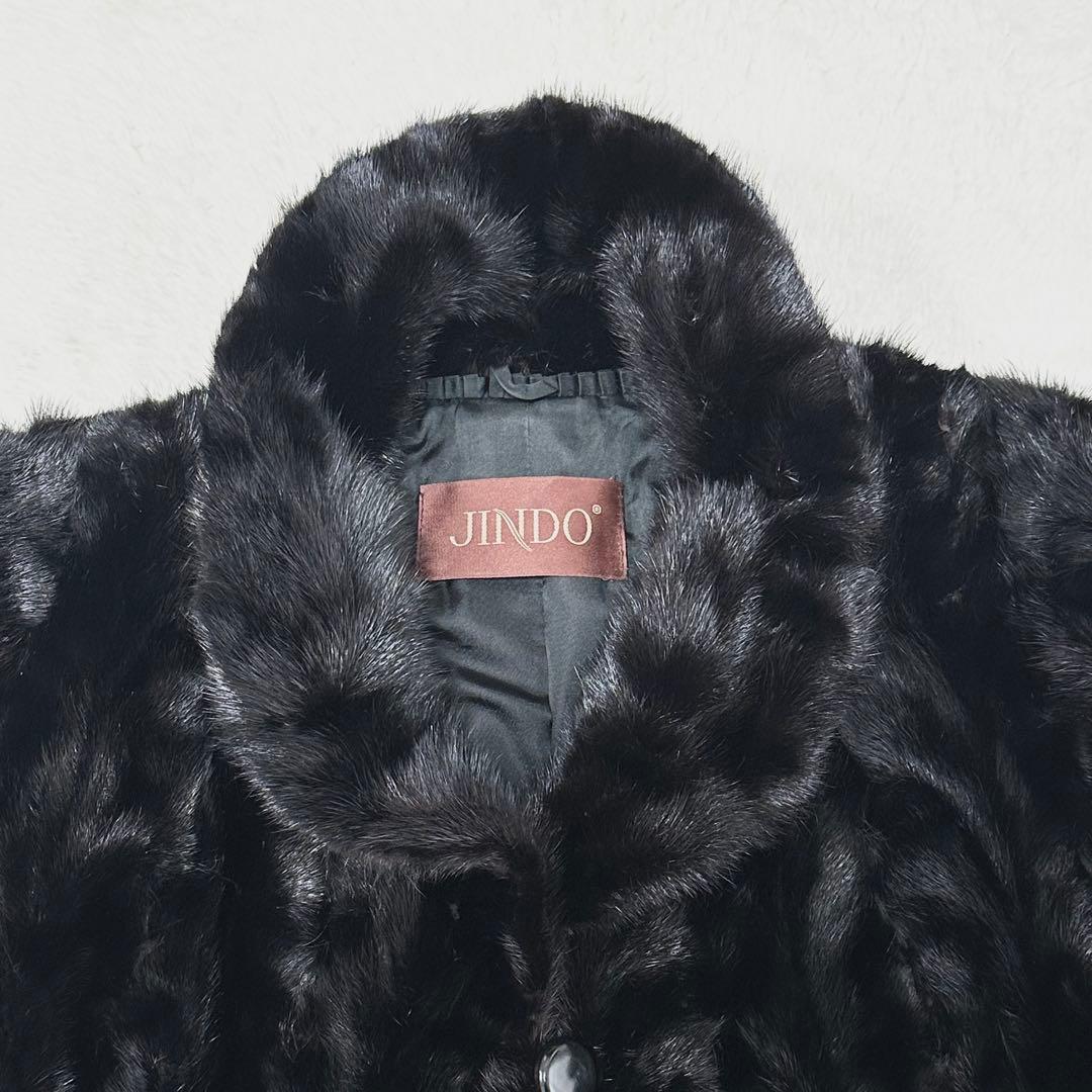 SAGAMINK サガミンク 銀サガ jindo ショールカラー ミンク コート