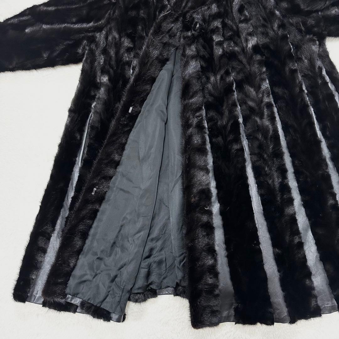 SAGAMINK サガミンク 銀サガ jindo ショールカラー ミンク コート