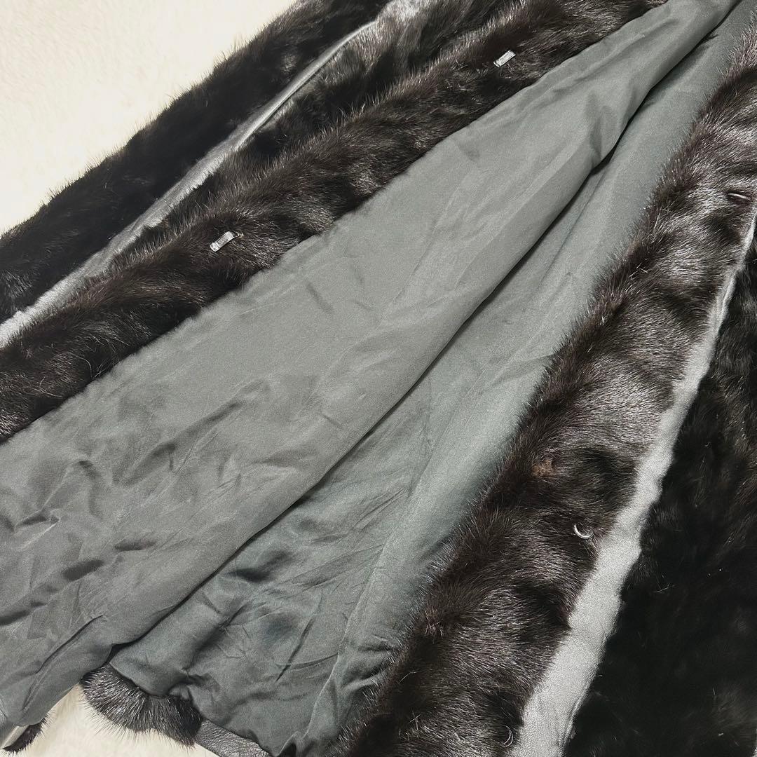 SAGAMINK サガミンク 銀サガ jindo ショールカラー ミンク コート