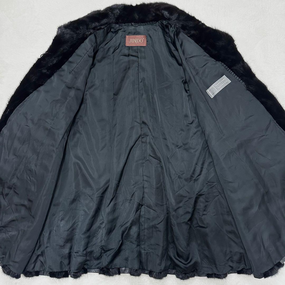 SAGAMINK サガミンク 銀サガ jindo ショールカラー ミンク コート