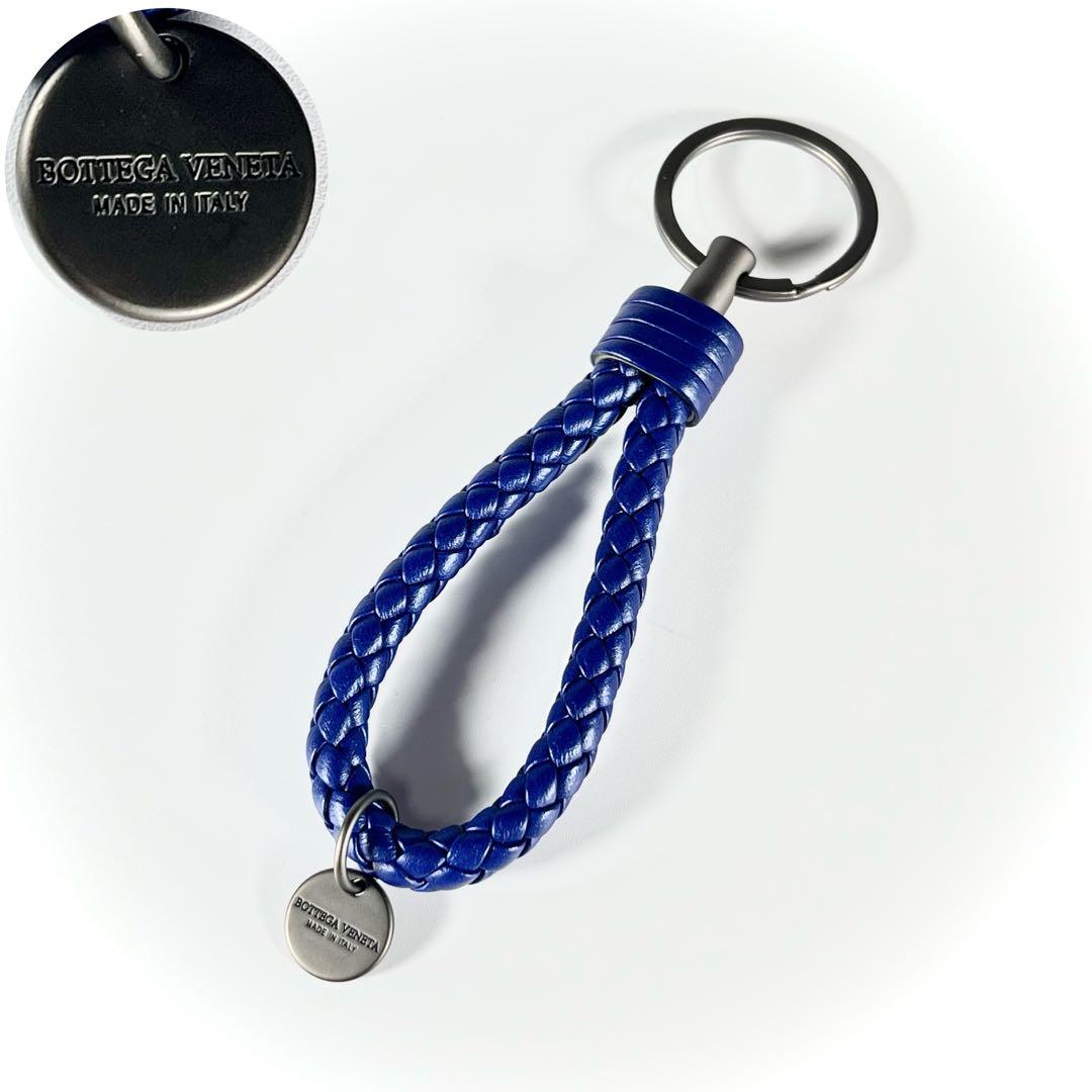【極美品】BOTTEGA VENETA イントレチャート　キーリング　ストラップ
