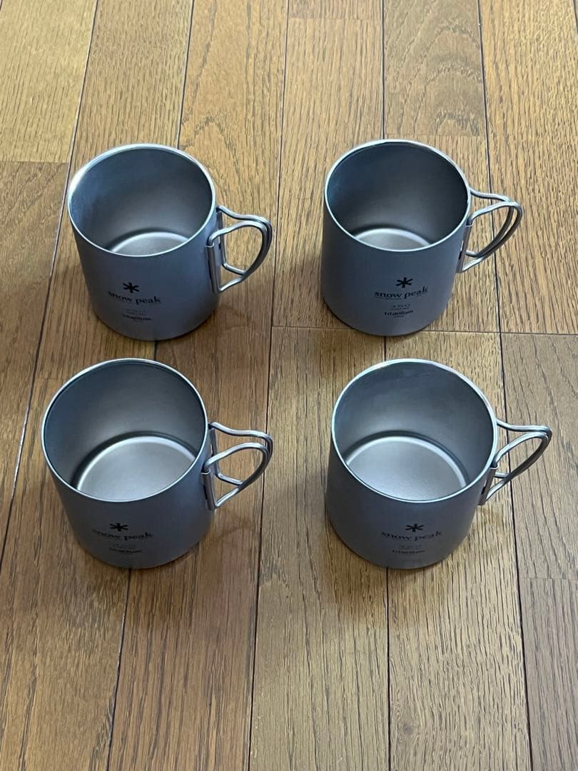 チタン製マグカップ 4個セット