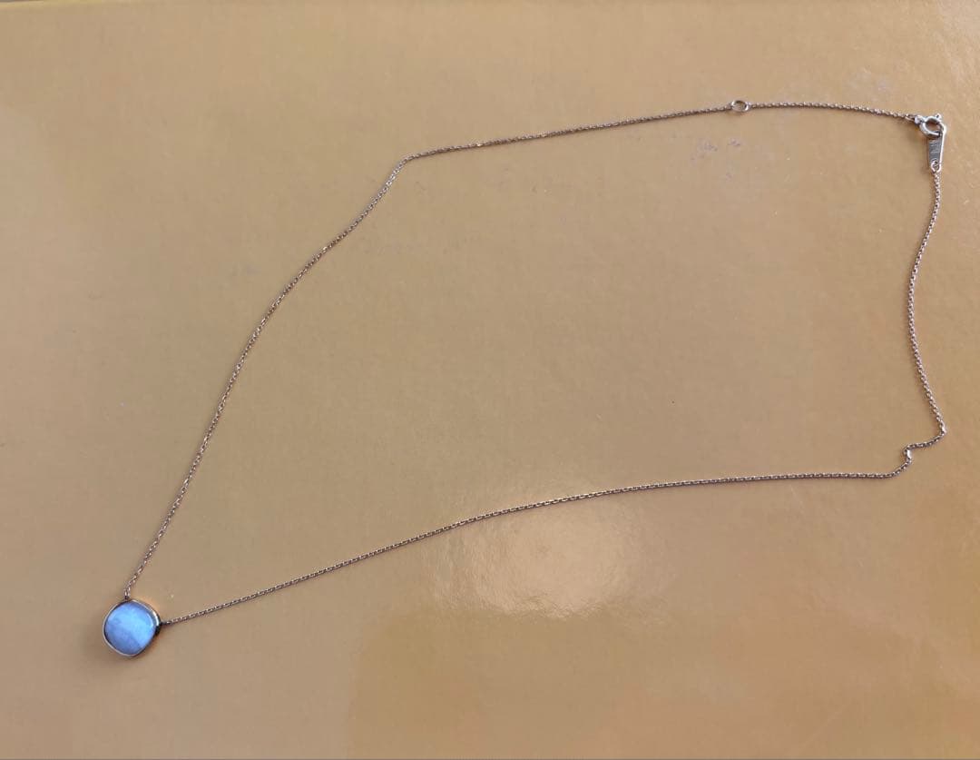 TAKE-UP テイクアップ　ブルーレースアゲートクッションネックレス