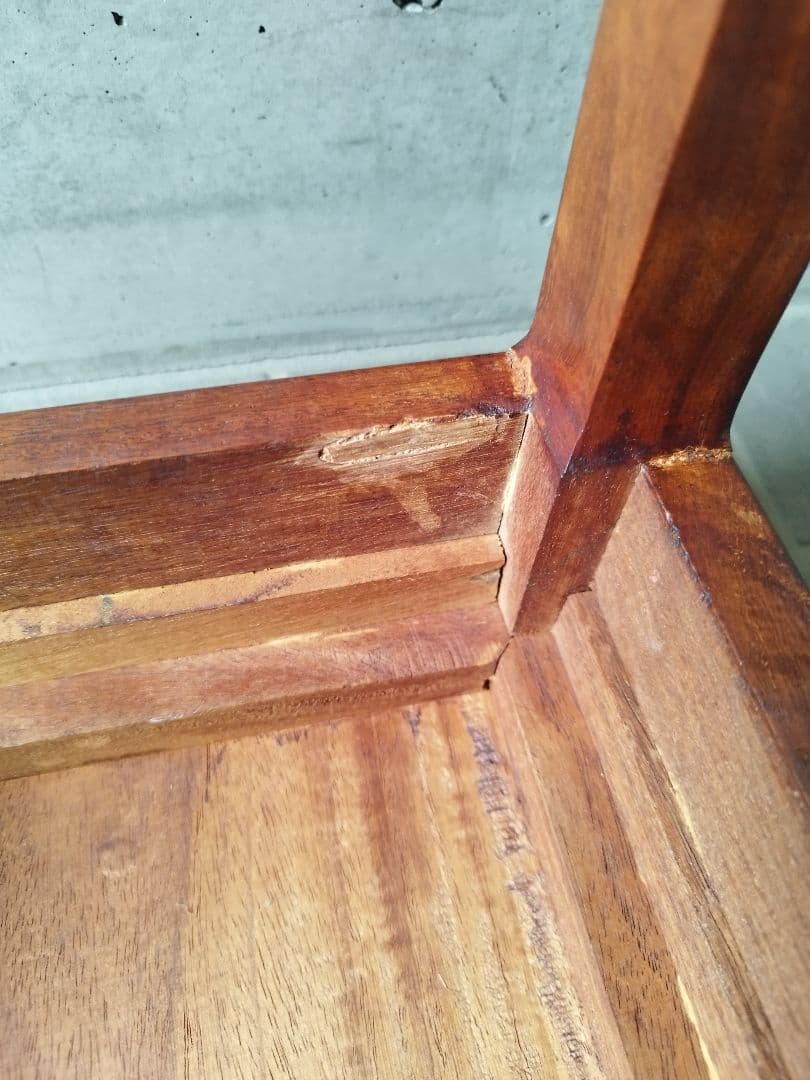 アンティーク　サイドテーブル　チーク