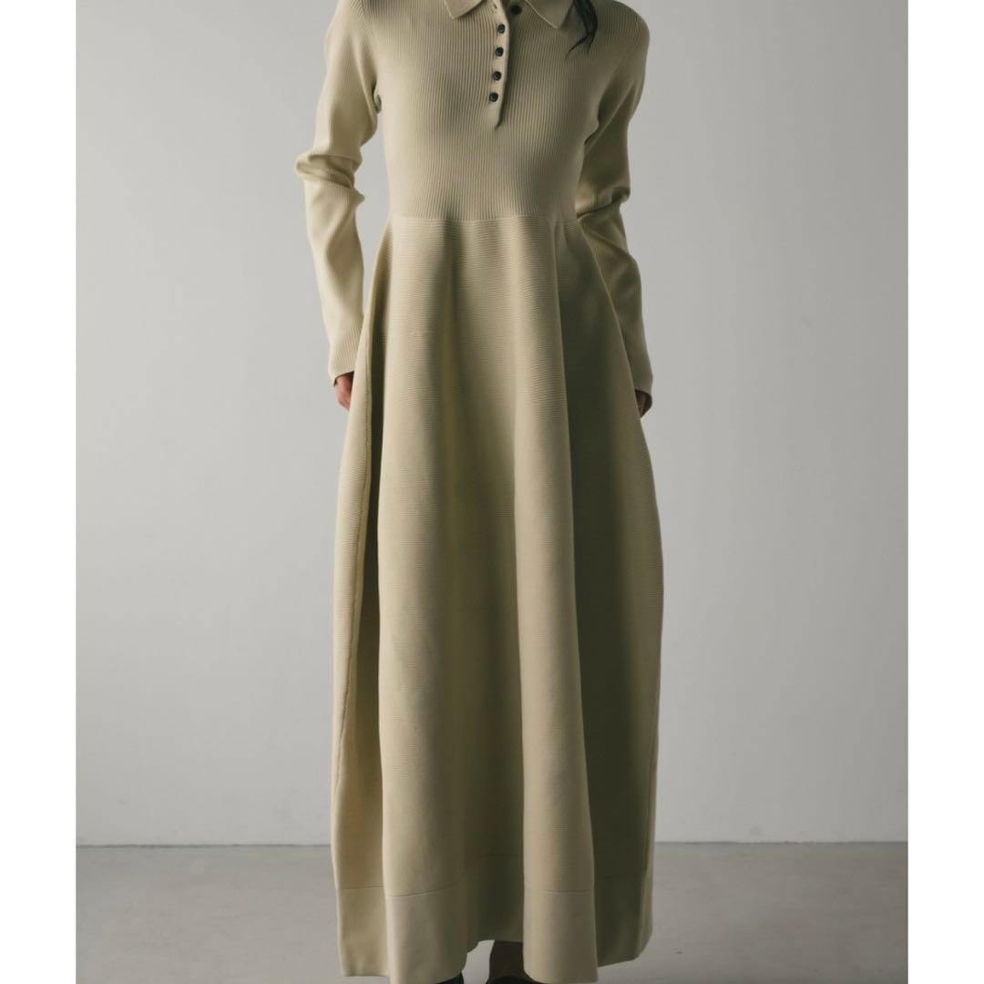 【STYLEMIXER】フォルムポロニットワンピース