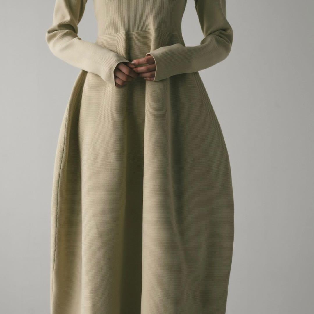 【STYLEMIXER】フォルムポロニットワンピース