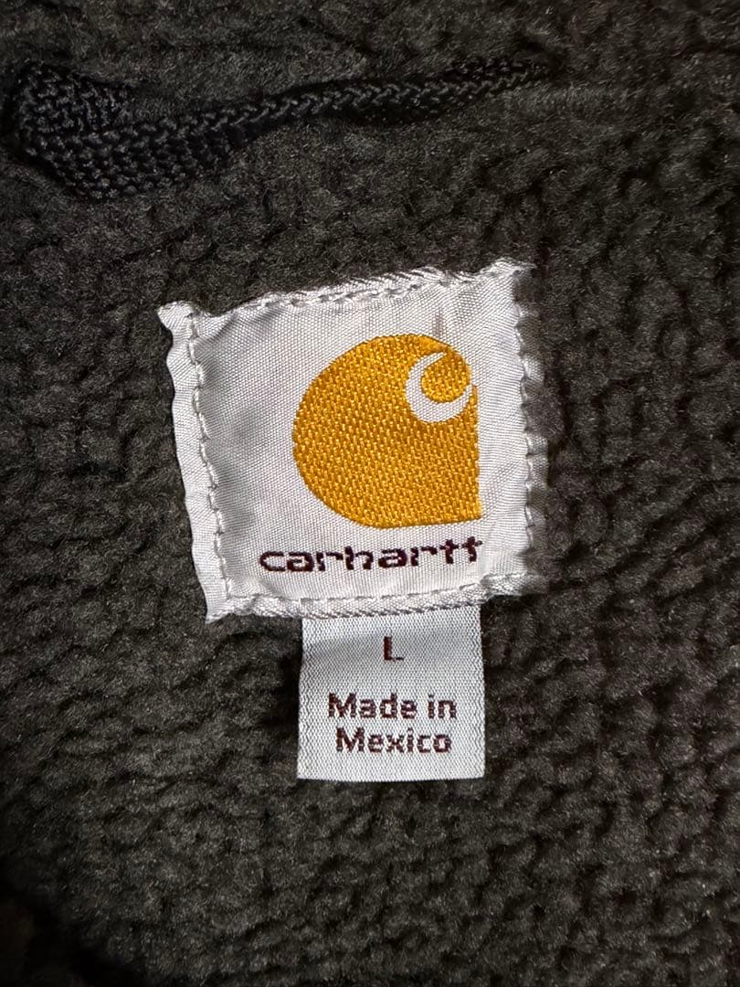 Carharttカーハート ダックベスト 裏ボア ブラック USA 古着 人気