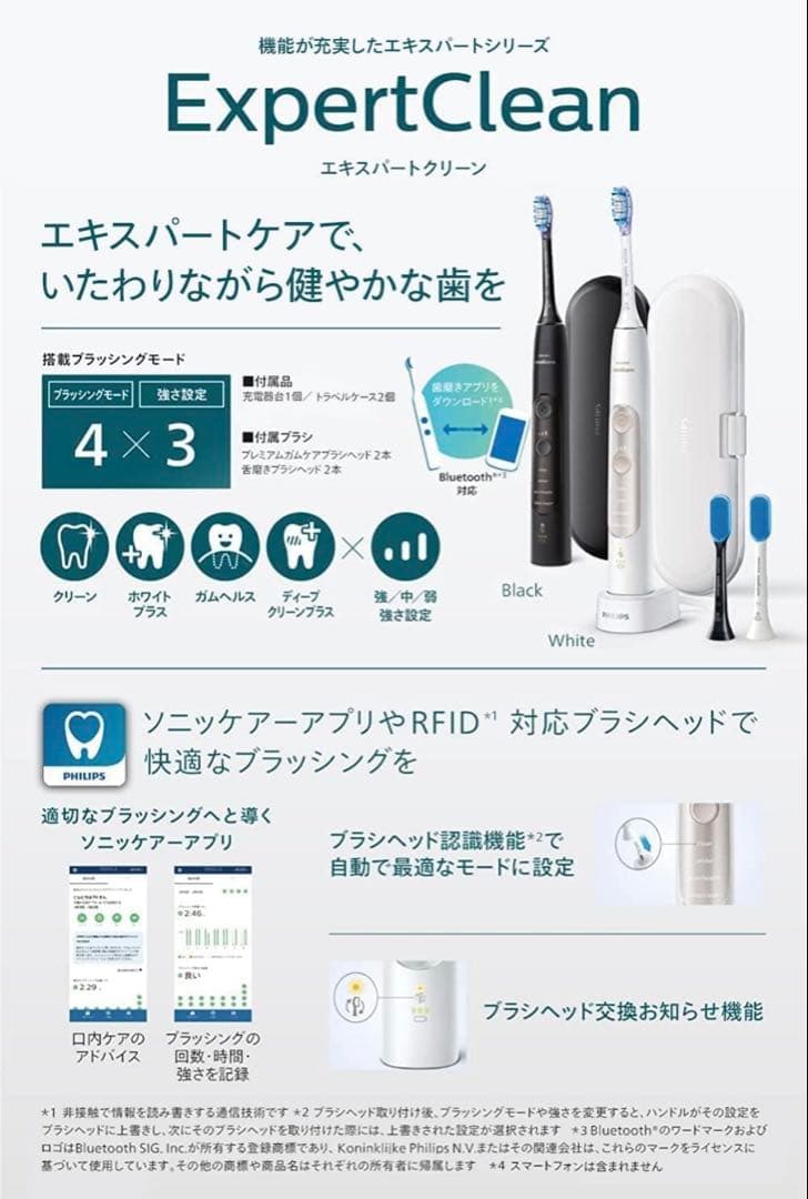 フィリップス ソニックケアー HX9692/21 ブラック/ホワイト